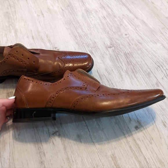 Stacy Adams Genuine Brown Leather‎ Oxford Men's Dress Shoes Size 11M - Picture 2 of 10